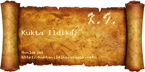 Kukta Ildikó névjegykártya