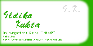 ildiko kukta business card